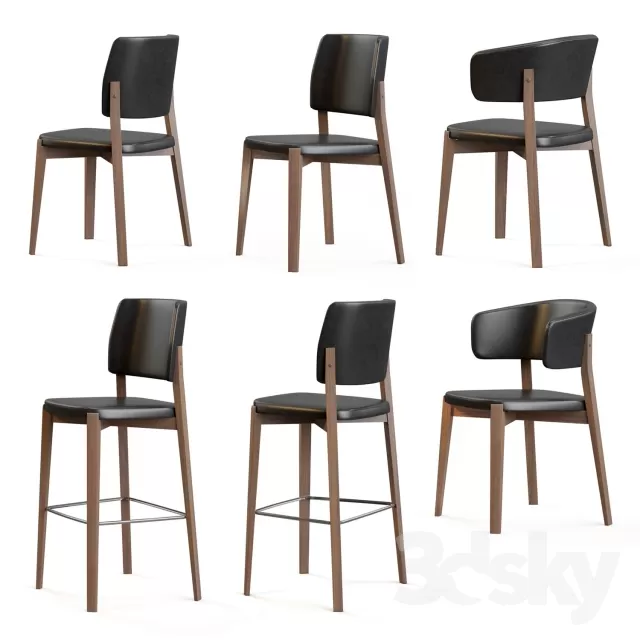 3DSKYMODEL – Chair – Stool – 1868