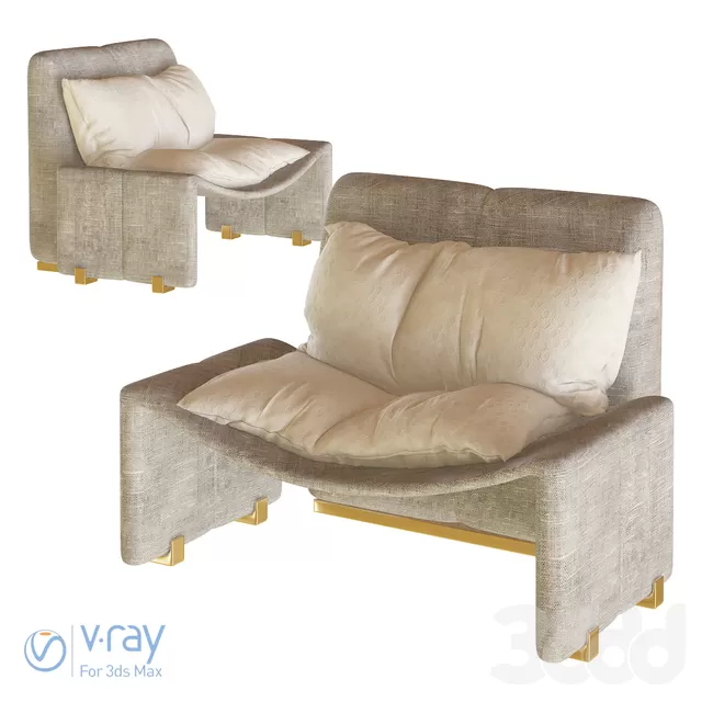 ARMCHAIR 3D MODELS – 012 – PRO ARMCHAIR 3D MODELS – 012 – PRO