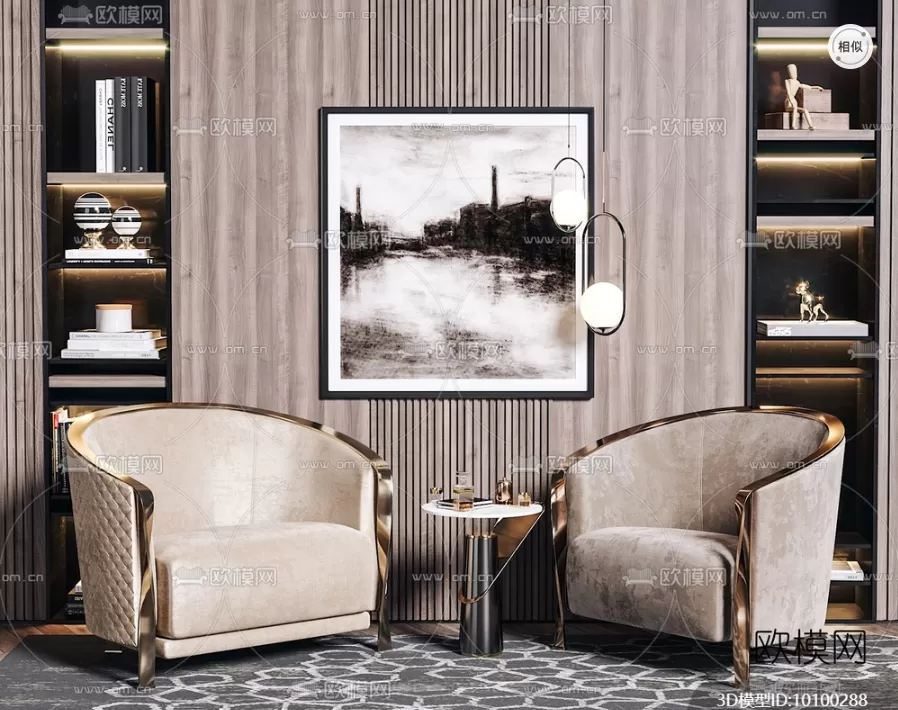 ARMCHAIR 3D MODELS – 018 – PRO ARMCHAIR 3D MODELS – 018 – PRO