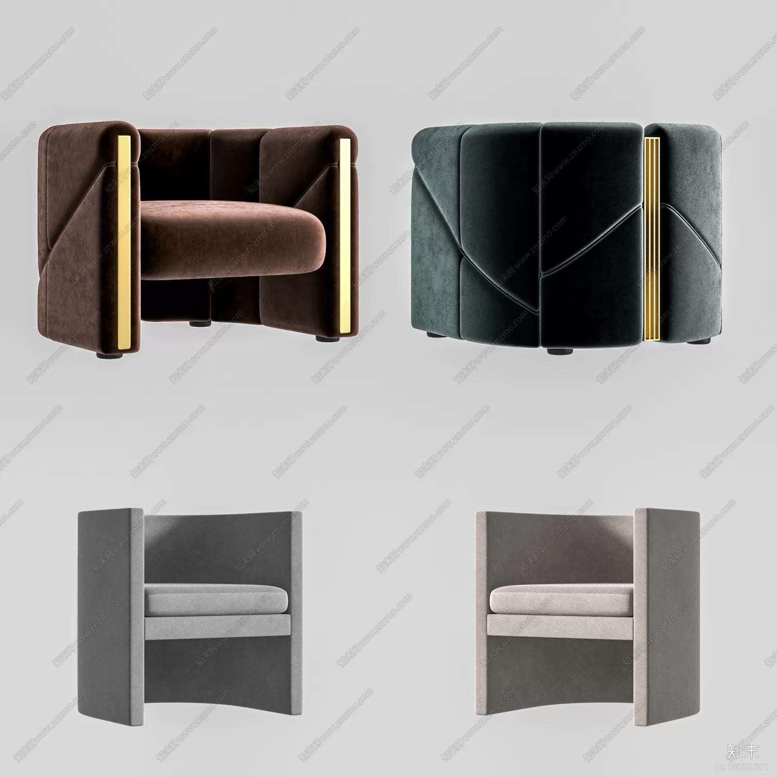 ARMCHAIR 3D MODELS – 136 – PRO