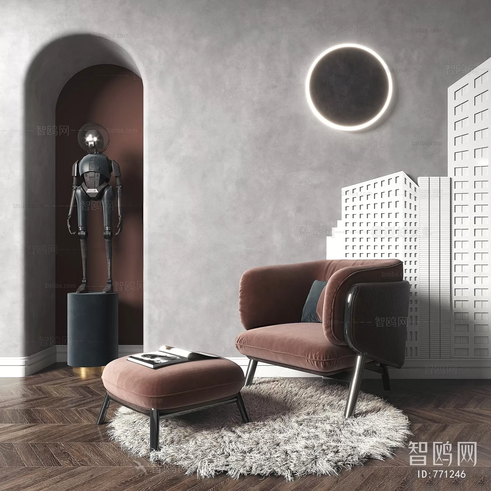 ARMCHAIR 3D MODELS – 298 – PRO