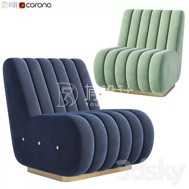 ARMCHAIR 3D MODELS – 330 – PRO
