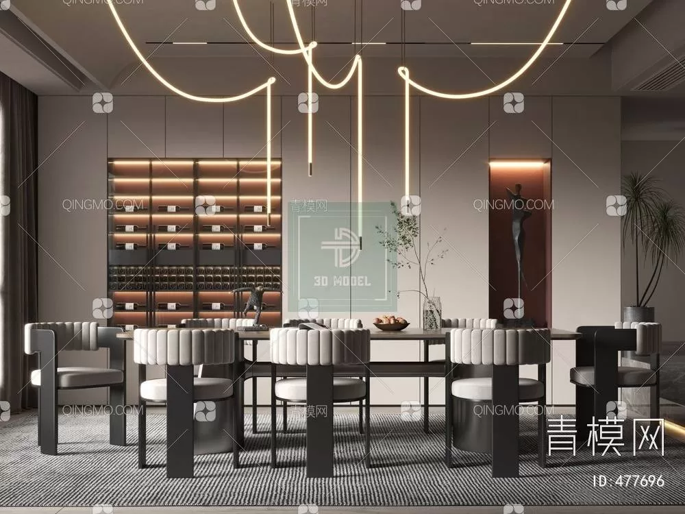 DINING TABLE SETS – 3D MODELS – 006 – PRO