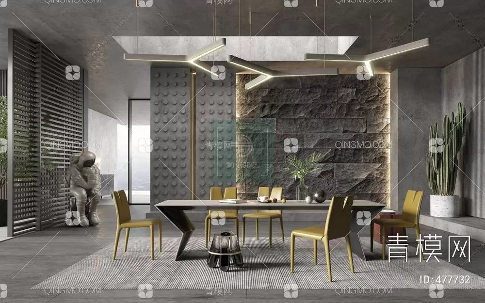 DINING TABLE SETS – 3D MODELS – 008 – PRO