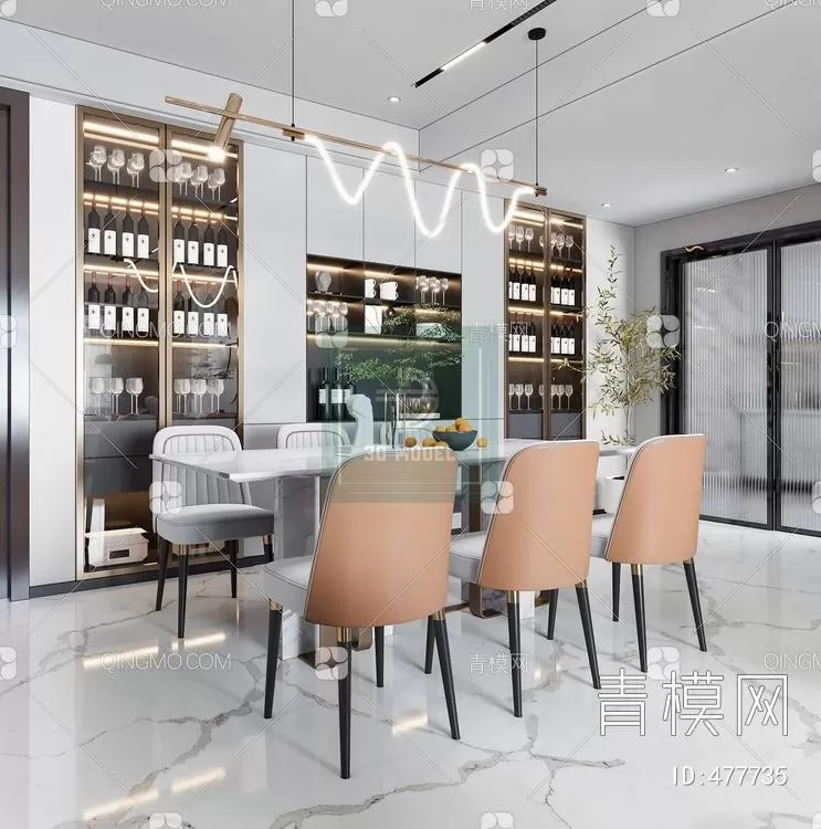 DINING TABLE SETS – 3D MODELS – 010 – PRO