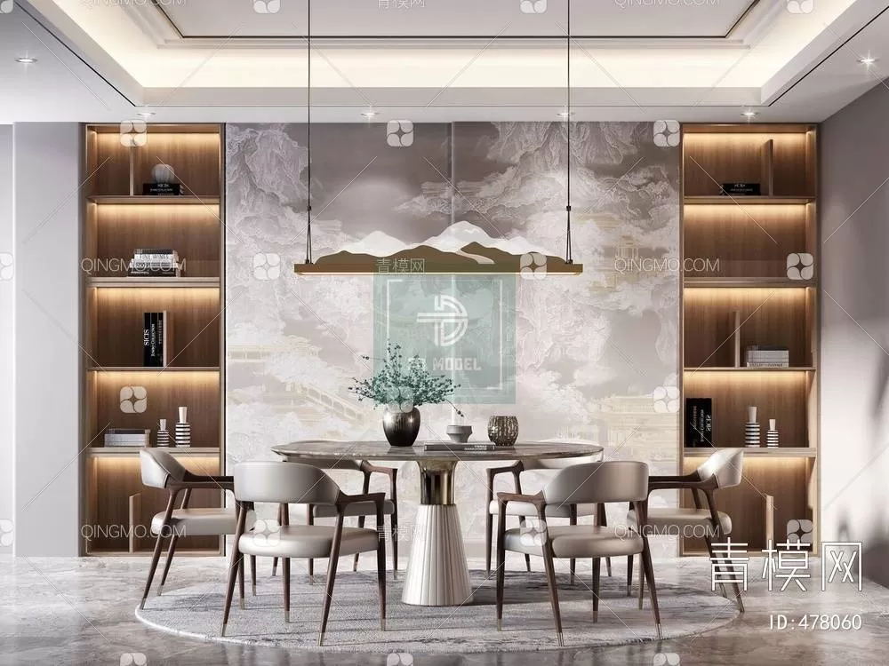 DINING TABLE SETS – 3D MODELS – 011 – PRO