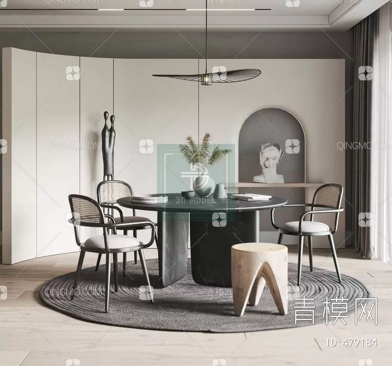 DINING TABLE SETS – 3D MODELS – 013 – PRO