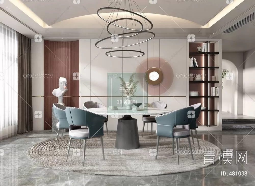 DINING TABLE SETS – 3D MODELS – 017 – PRO