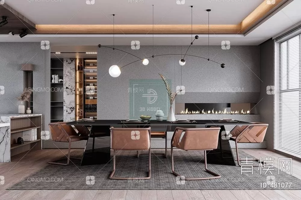 DINING TABLE SETS – 3D MODELS – 019 – PRO