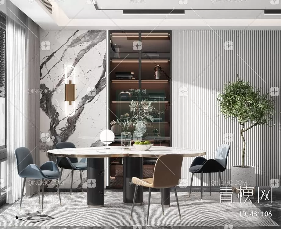 DINING TABLE SETS – 3D MODELS – 022 – PRO