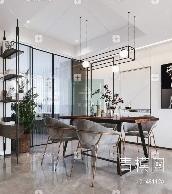 DINING TABLE SETS – 3D MODELS – 025 – PRO