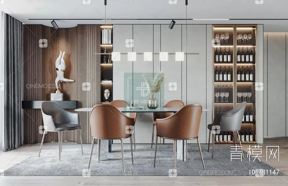 DINING TABLE SETS – 3D MODELS – 029 – PRO