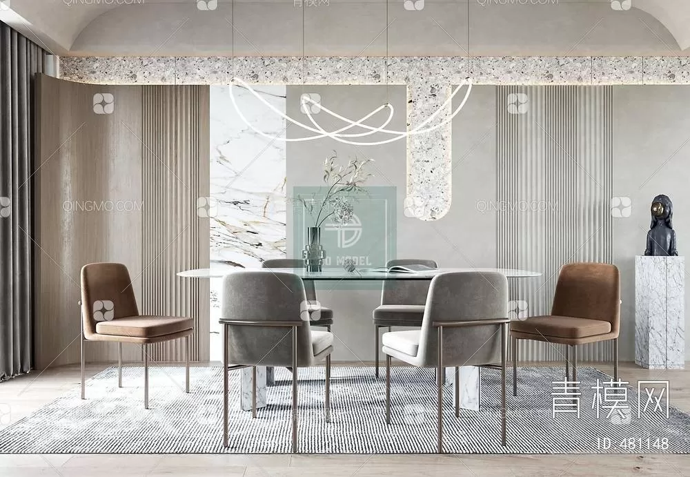 DINING TABLE SETS – 3D MODELS – 030 – PRO