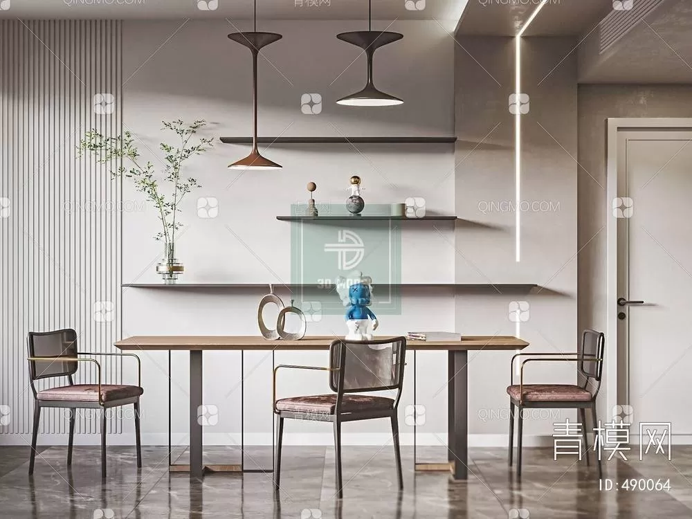 DINING TABLE SETS – 3D MODELS – 034 – PRO