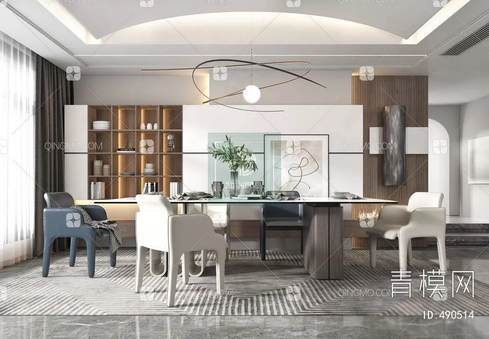 DINING TABLE SETS – 3D MODELS – 038 – PRO