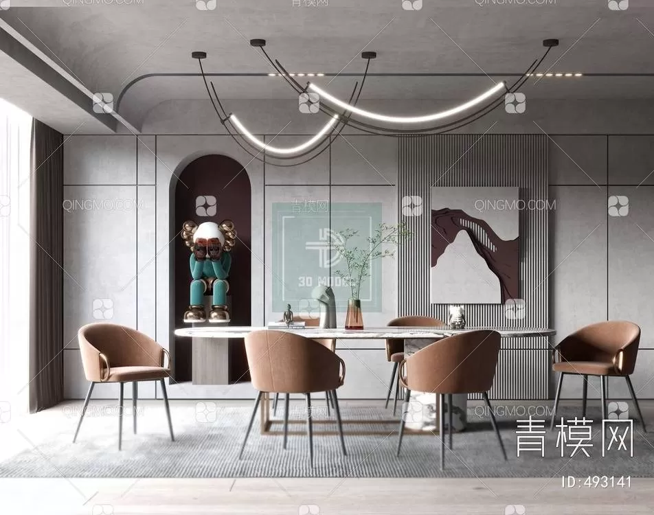 DINING TABLE SETS – 3D MODELS – 039 – PRO