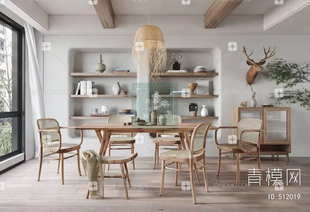 DINING TABLE SETS – 3D MODELS – 047 – PRO