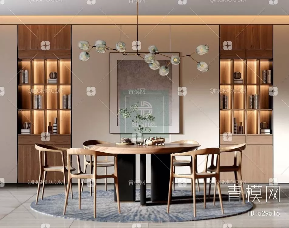 DINING TABLE SETS – 3D MODELS – 049 – PRO