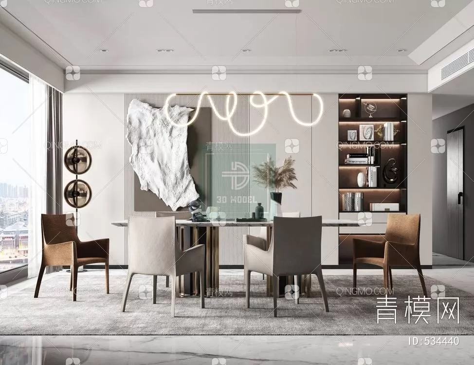 DINING TABLE SETS – 3D MODELS – 057 – PRO