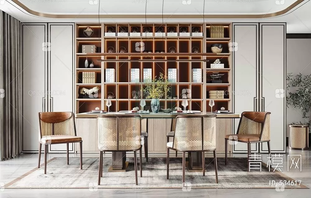 DINING TABLE SETS – 3D MODELS – 058 – PRO