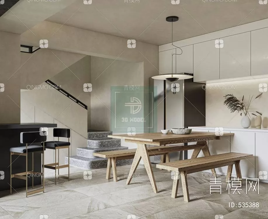 DINING TABLE SETS – 3D MODELS – 060 – PRO