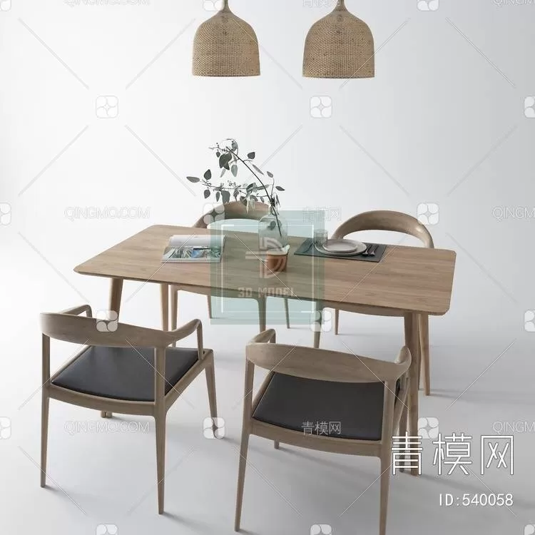 DINING TABLE SETS – 3D MODELS – 066 – PRO