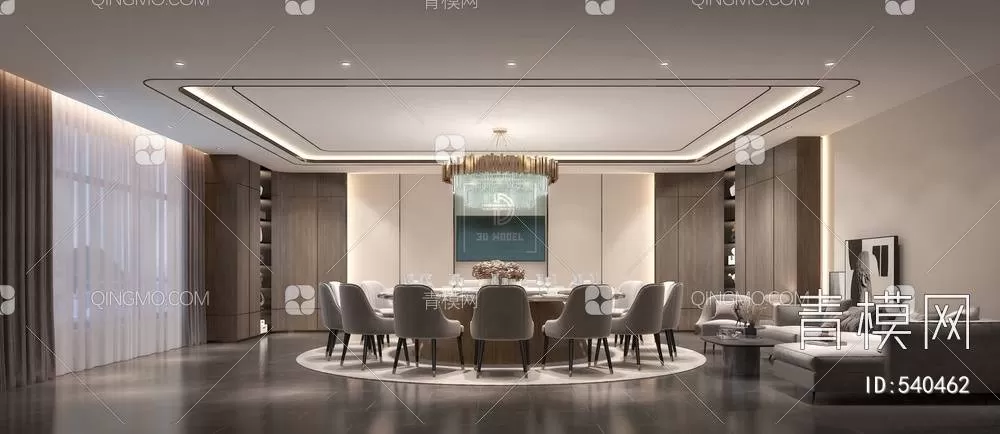 DINING TABLE SETS – 3D MODELS – 067 – PRO