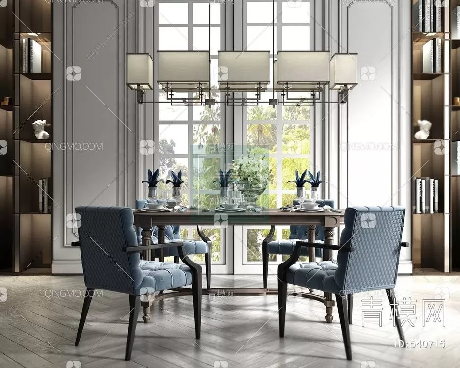 DINING TABLE SETS – 3D MODELS – 070 – PRO