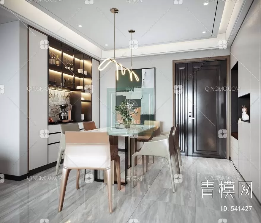 DINING TABLE SETS – 3D MODELS – 072 – PRO