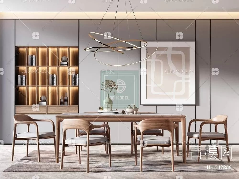 DINING TABLE SETS – 3D MODELS – 074 – PRO