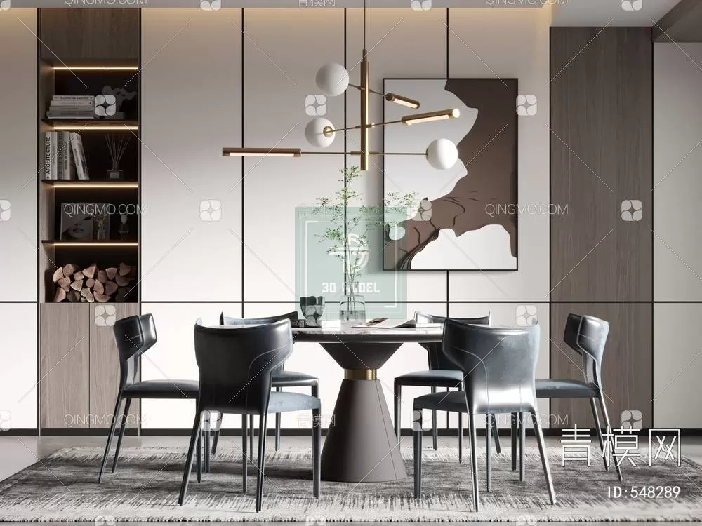 DINING TABLE SETS – 3D MODELS – 083 – PRO