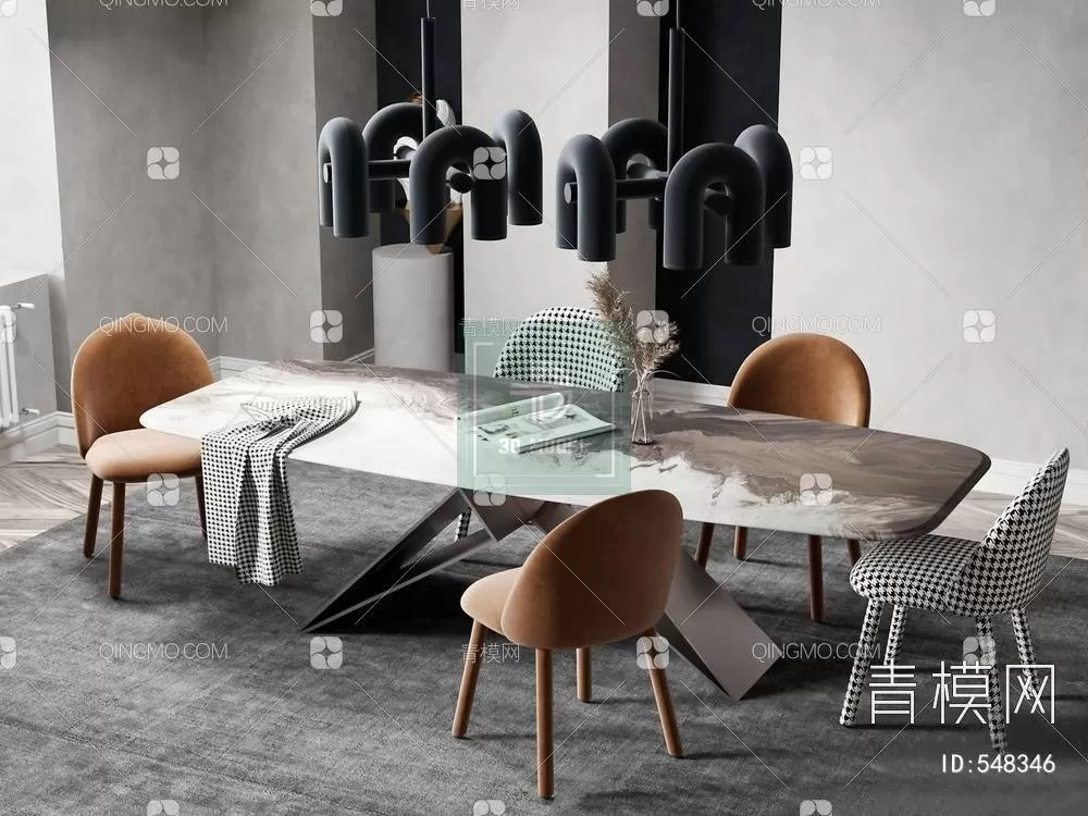 DINING TABLE SETS – 3D MODELS – 084 – PRO