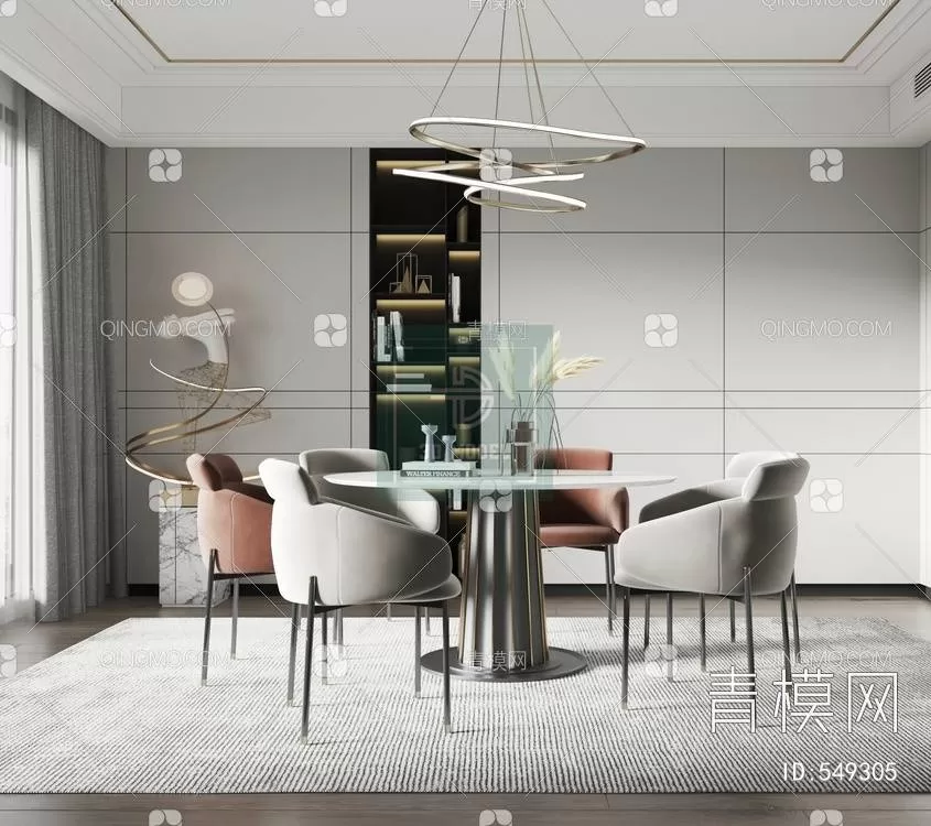 DINING TABLE SETS – 3D MODELS – 085 – PRO