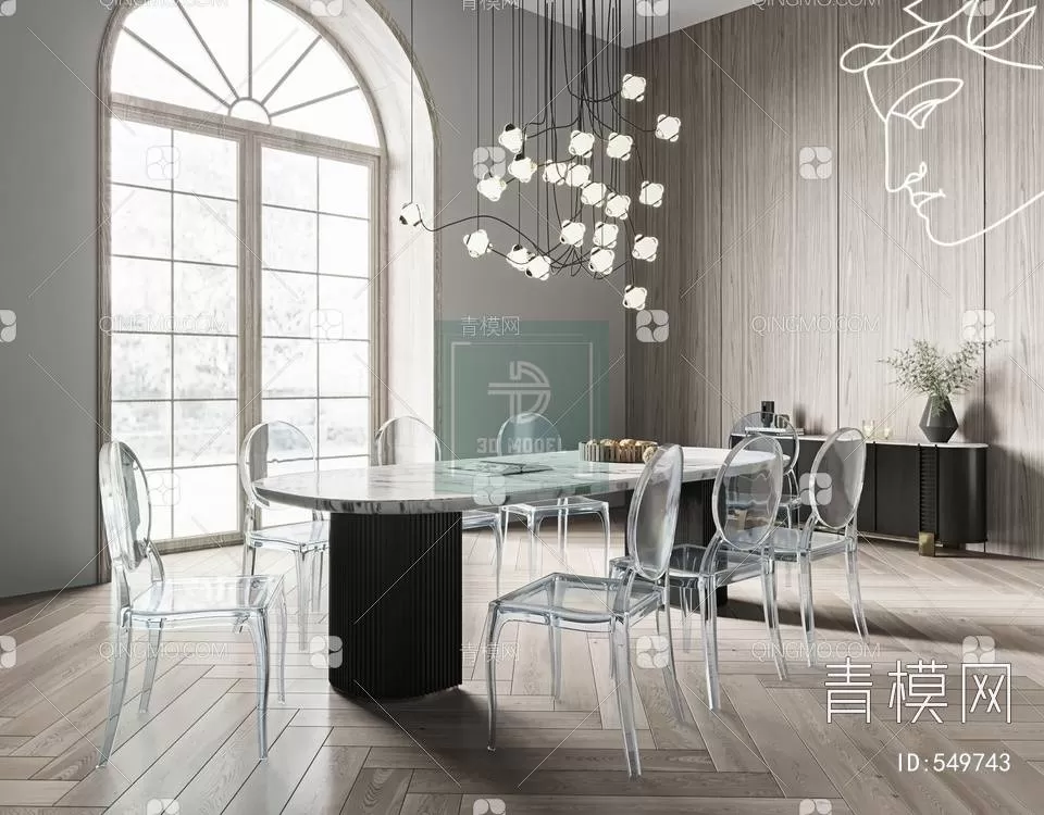 DINING TABLE SETS – 3D MODELS – 087 – PRO