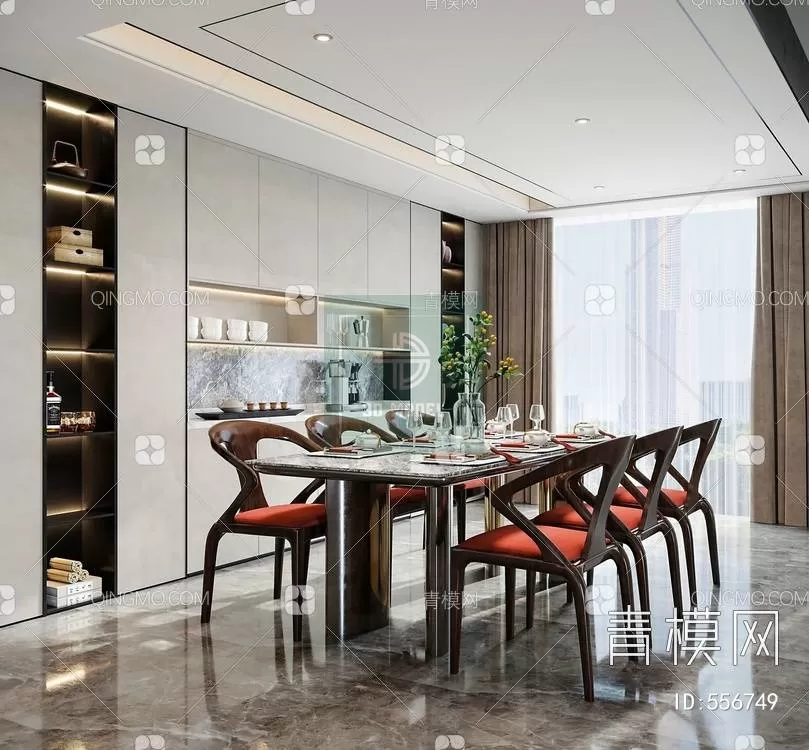 DINING TABLE SETS – 3D MODELS – 089 – PRO