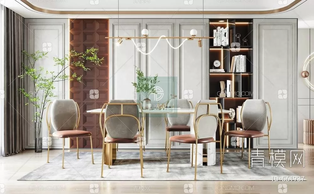 DINING TABLE SETS – 3D MODELS – 092 – PRO