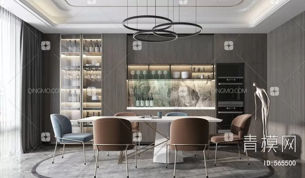 DINING TABLE SETS – 3D MODELS – 096 – PRO