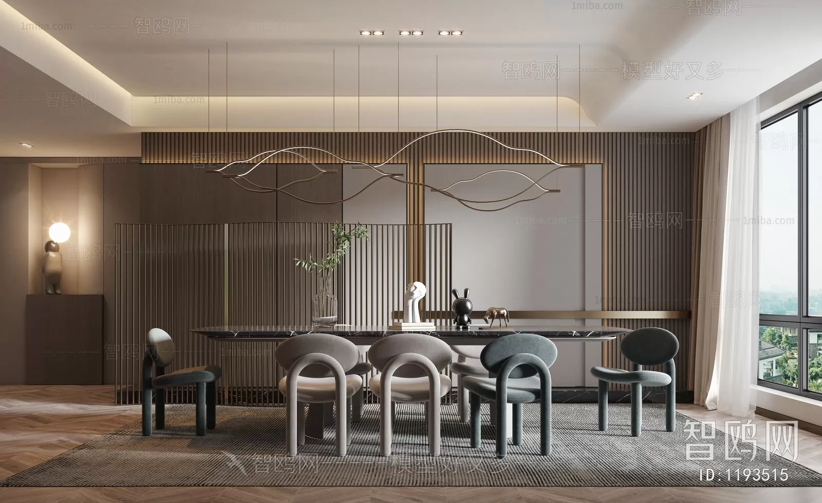 DINING TABLE SETS – 3D MODELS – 107 – PRO