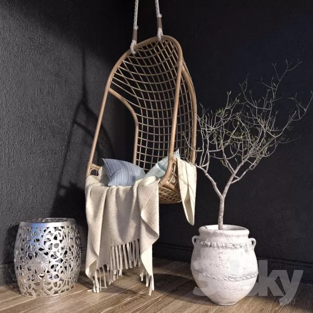 3DSKYMODEL – Chair – Stool – 1920