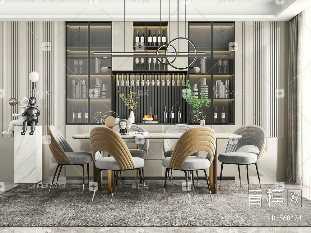 DINING TABLE SETS – 3D MODELS – 110 – PRO