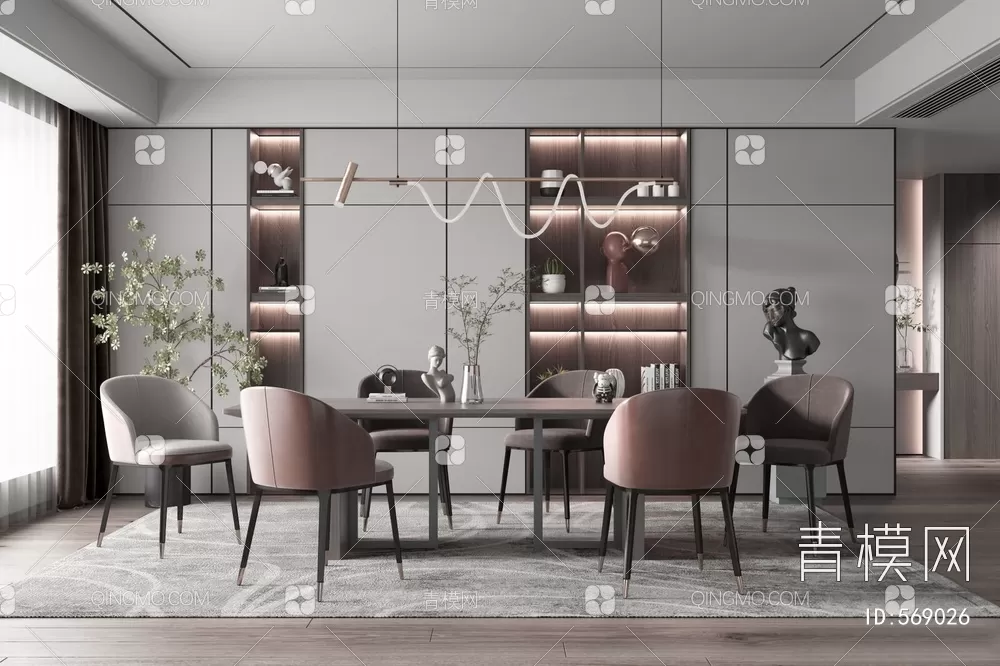 DINING TABLE SETS – 3D MODELS – 115 – PRO