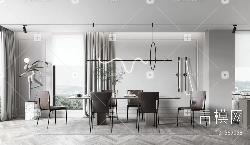 DINING TABLE SETS – 3D MODELS – 116 – PRO