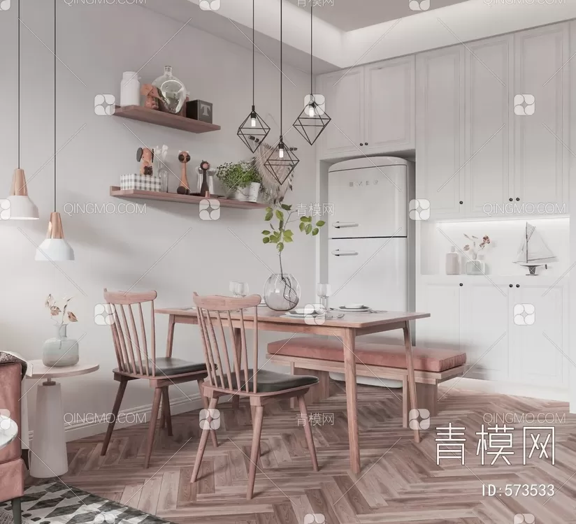 DINING TABLE SETS – 3D MODELS – 131 – PRO