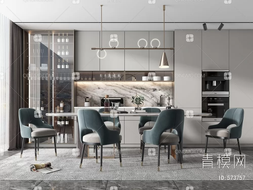 DINING TABLE SETS – 3D MODELS – 133 – PRO