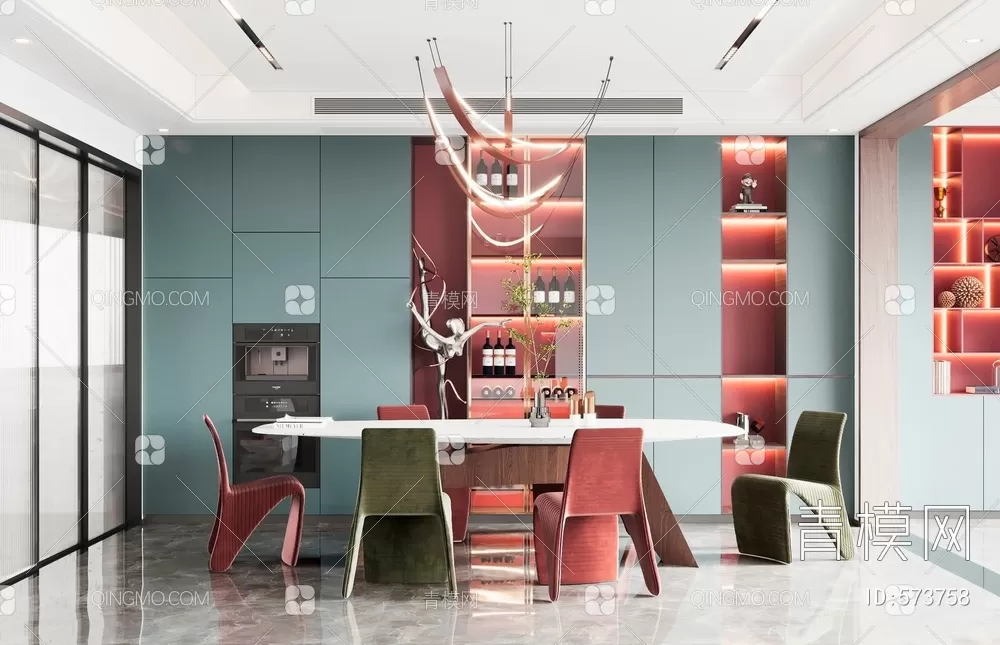 DINING TABLE SETS – 3D MODELS – 134 – PRO