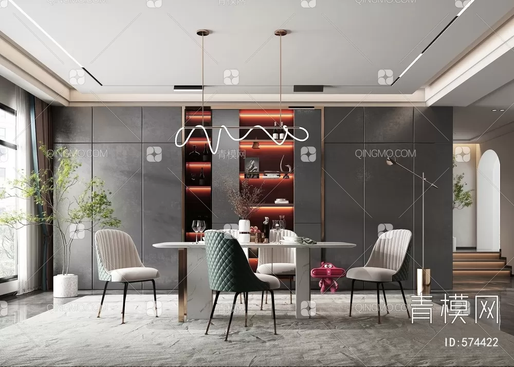 DINING TABLE SETS – 3D MODELS – 136 – PRO