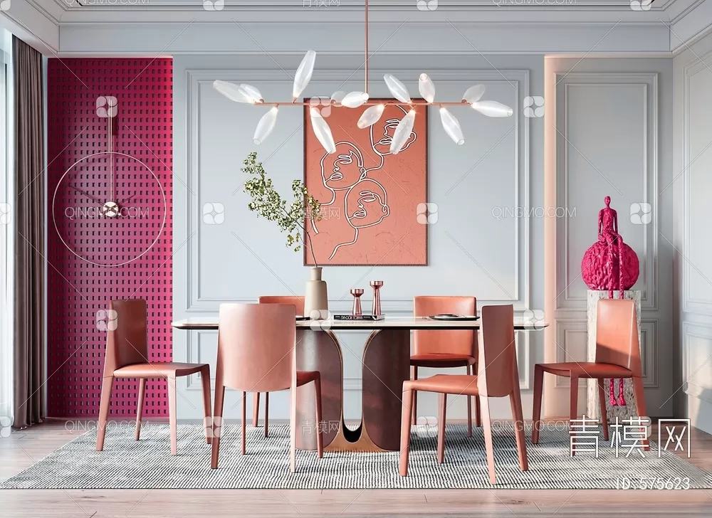 DINING TABLE SETS – 3D MODELS – 145 – PRO