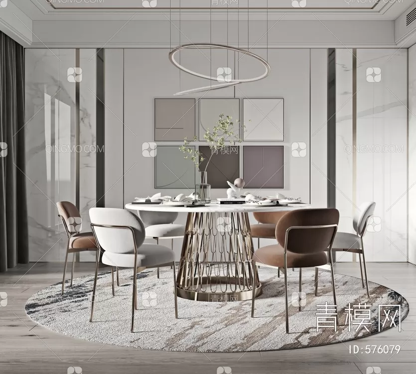 DINING TABLE SETS – 3D MODELS – 149 – PRO