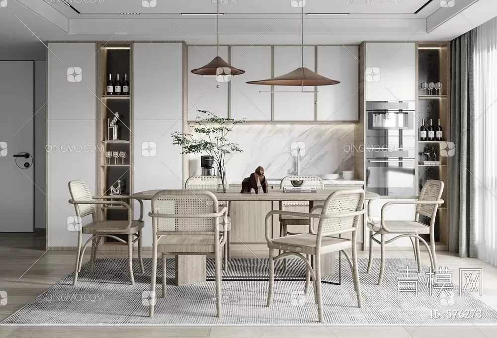 DINING TABLE SETS – 3D MODELS – 154 – PRO