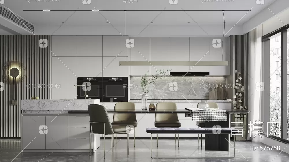 DINING TABLE SETS – 3D MODELS – 159 – PRO